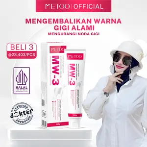 [Doktif Approved] METOO PASTA GIGI MW3- BPOM-pemutih gigi / Bebas Sensitif / Bebas Karang Gigi / Pasta Gigi Probiotik / Karang Gigi / Gusi Sensitif / Membersihkan Noda Gigi- METOO MW-3 Advanced Whitening Tooth Paste 100 gr