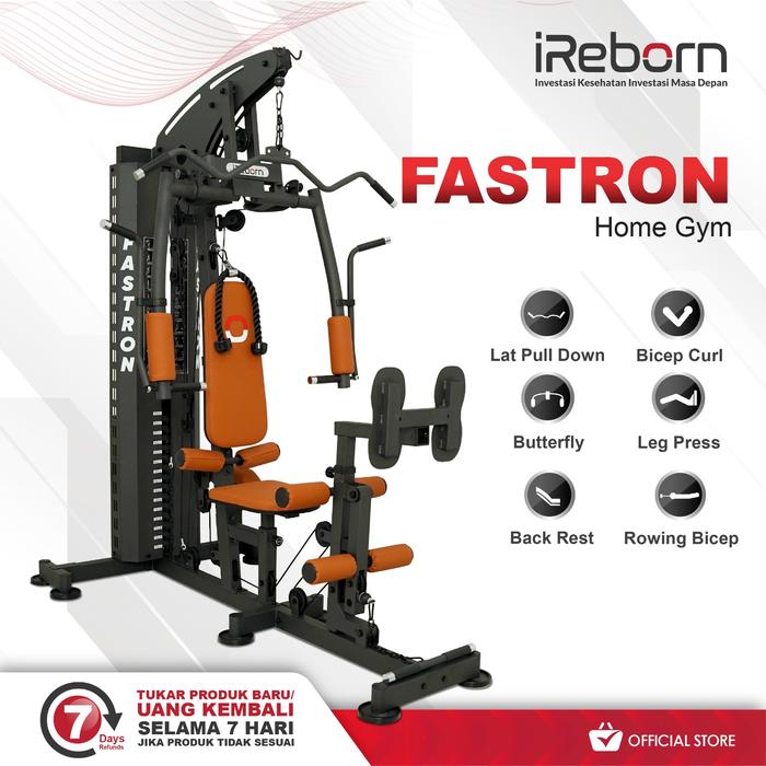 Gambar Home Gym 1 Station 150LBS iReborn Fastron - Alat Fitness Gym Olahraga Rumahan dari iReborn Fitness Surabaya Kota Surabaya Tokopedia