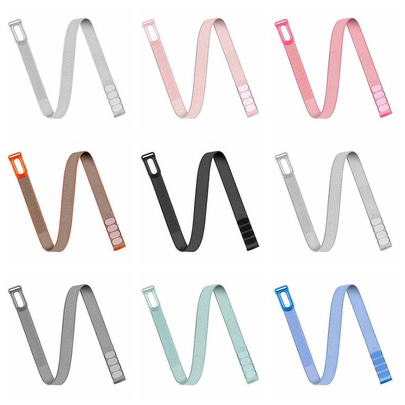 BRIGHTENEXT Chất lượng cao Nylon Dây đeo bắp tay thể thao Đàn hồi Có thể điều chỉnh Dây đeo thay thế Thoáng khí Vòng lặp Dây đeo cổ tay và mắt cá chân for Google Fitbit Air Thiết bị theo dõi thể dục