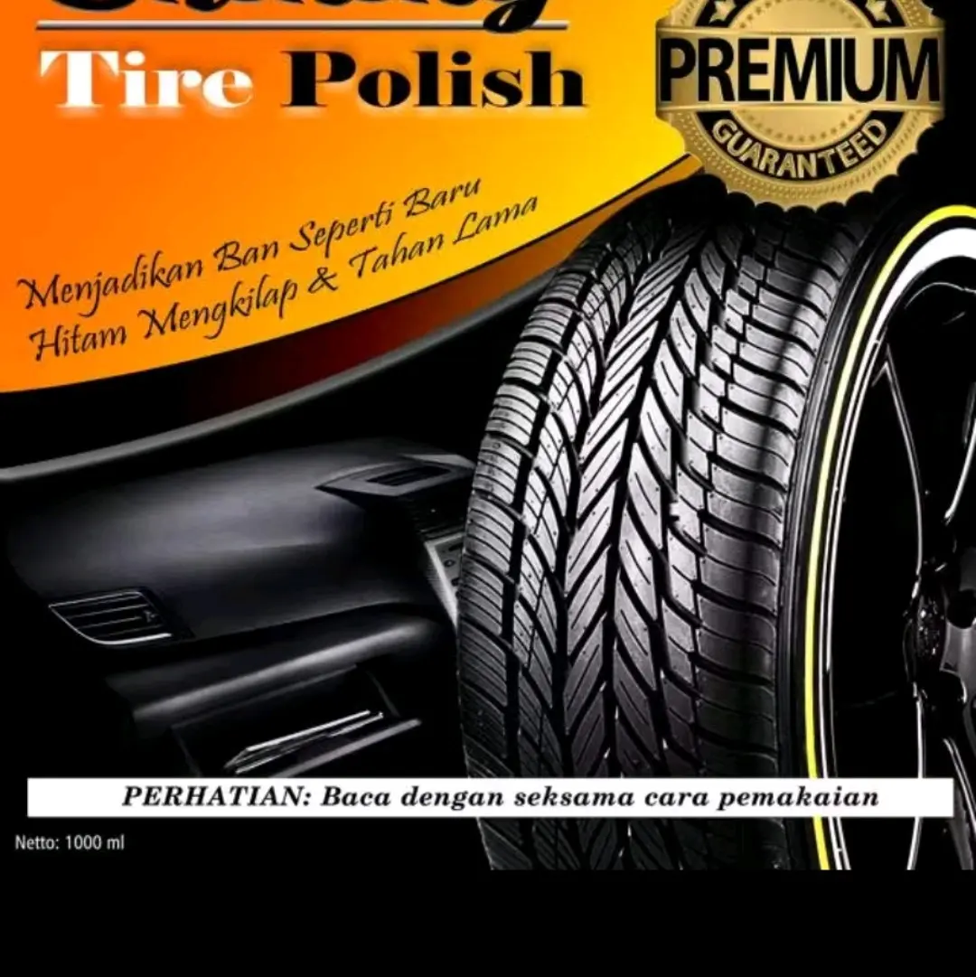 Shining tire polish (Semir ban motor dan mobil tampak mengkilat seperti baru Car Tire