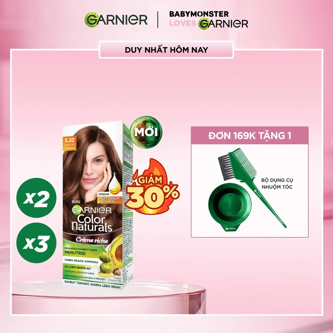 Kem Nhuộm Tóc Màu Thời Trang Garnier Color Naturals Ultra Colors - 8 Màu Nhuộm Thời Trang