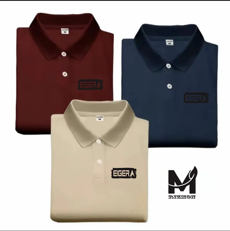 Beli 1 Dapat 3 Pcs ( PROMO COD ) Kaos Keren Polo I ger I Sp I III Black Pria Distro -Shirt Distro I Polo Dewasa Premium 4