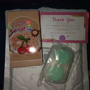 SUPER SALE 14.0-14.5mm normal mysticeyes Star Orbit Golden Yellow Sorayama Dawn Gray Normal Contact lens Soflen