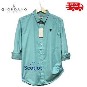 GIOR 3D Lion Kemeja Pria Lengan Panjang Bahan Katun Twill Super Size M L XL Adem Tebal Tidak Mudah Kusut Gratis Ongkir