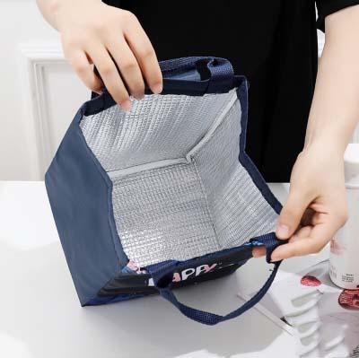 IOS 613 Tas Bekal Lunch Cooler Bag  Waterproof Tas Bento Alumunium Foil Lunch Bag Import COD 7