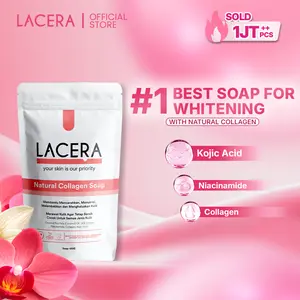 [COLLAGEN SOAP 100Gram] LACERA Bar Soap Collagen Rekomendasi Untuk Merawat Kulit Kusam