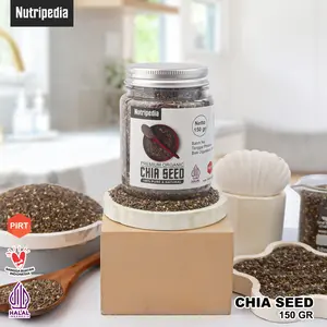 NUTRIPEDIA CHIA SEED 150GR BLACK CHIA SEED NATURAL ORGANIK
