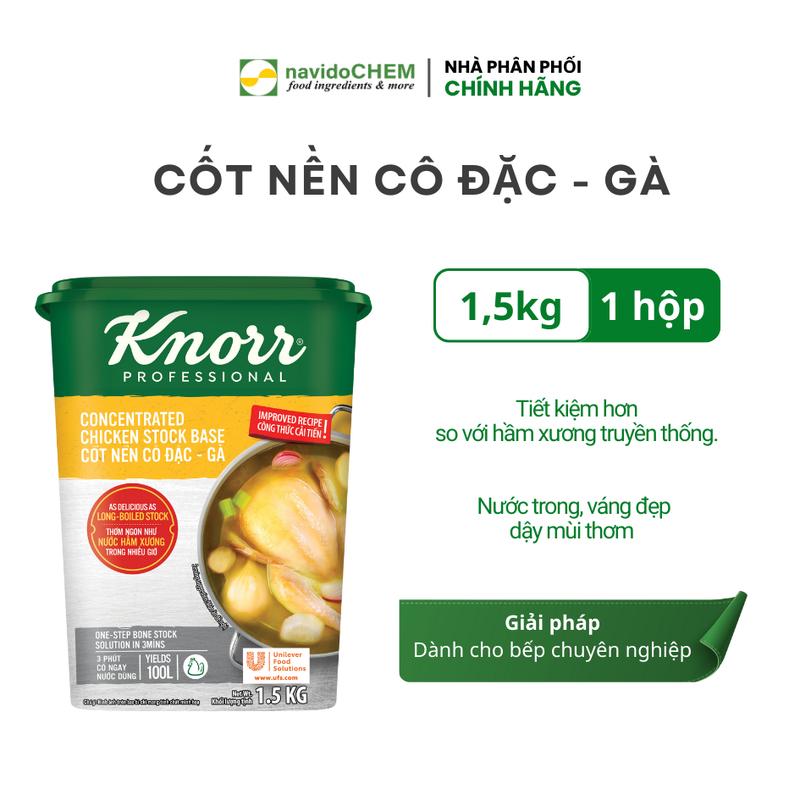 CODCốt Nền Cô Đặc Gà Knorr Professional 1.5 kg - Chuyên Dùng Cho Nấu Ăn