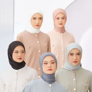 Mylady NARA CARDIGAN Cantik Kancing Muslim Outer Wanita Kardigan Panjang Atasan