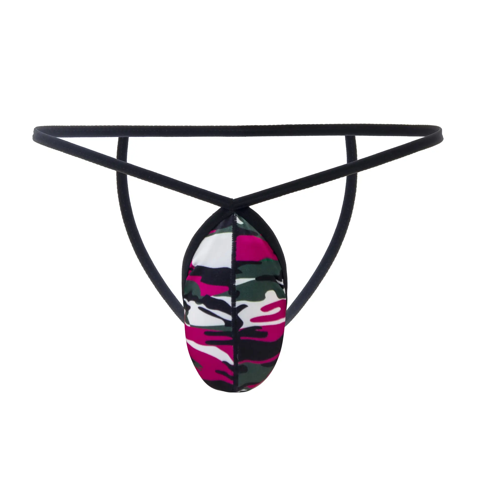 Camouflage Men Bikini Thongs Underwear Male G String Jockstrap Breathable Men's Sexy Lingerie T-back