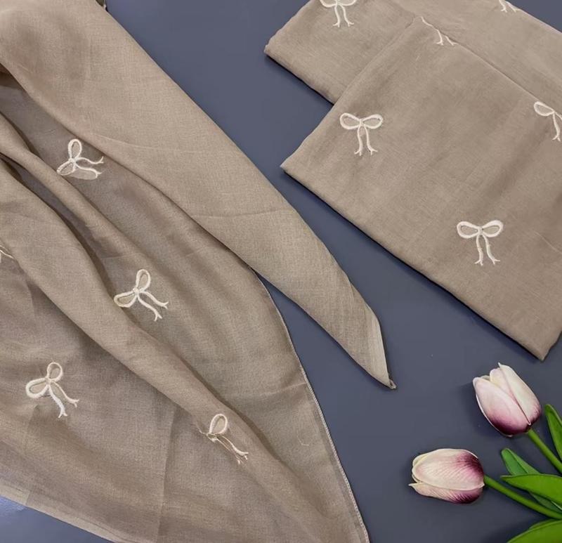 Product Introduction of hijab paris segiempat coquette pita kecil terbaru 14