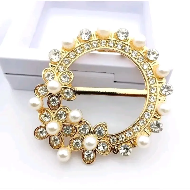 (Bros Ring 2 in 1) Buckle 2 in 1 Ring Hijab Gesper Multifungsi / Ring Rok Lilit / Ring Syal / Ring Kerudung / Pin Hijab / Bros Cincin / Bros Hijab / Bros Mutiara / Bross Brooch BRG 0