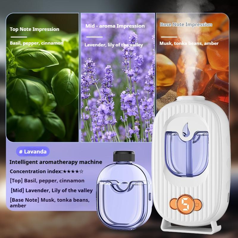 Smart Lavanda Aroma Diffuser – Rechargeable Ultrasonic Mist Diffuser ...