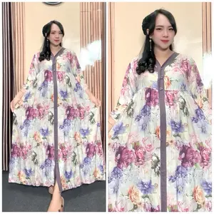 ADISA DRESS KOMBINASI COCOK UNTUK DAILY BUSUI FRIENDLY BAHAN RAYON PREMIUM