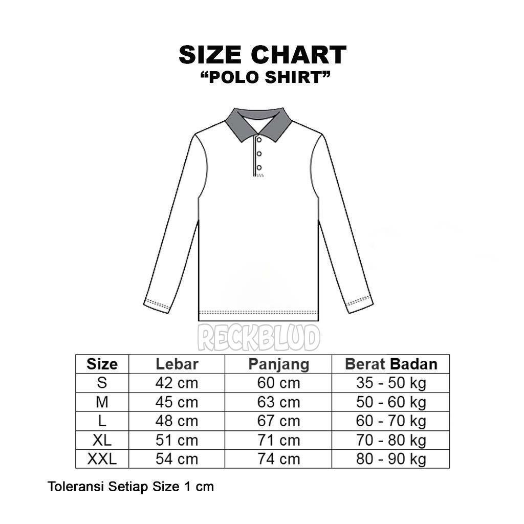 Reckblud - T-Shirt Polo Kerah Lengan Panjang Polos Unisex Original 07 Pria Wanita Reckblud - T-Shirt Polo Kerah Lengan Panjang Polos Unisex Original 07 Pria Wanita