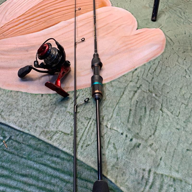 Joran UL 2-6Lbs lentur set Reel 800 power handle  Dragcliker kuat Reel mini bahan anti karat SW 2