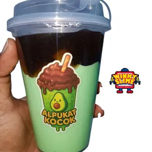 Winky Slime SLIME ICE ALL VARIAN Alpukat Kocok Minuman dengan Tema Avocado dalam Botol Plastik