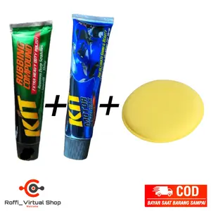 [PAKET] [Paket Kit Rubbing Compound 60 gr + Kit Paste Wax Metallic 60 gr + Busa Aplikator ] Car Paint