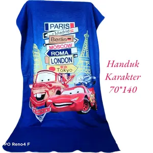Handuk karakter motif kartun cewe cowo besar grosir sprei murah