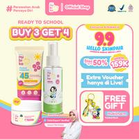 Gambar Nubiko Ready to School Combo (BUY 3 GET 4)  - Nubiko Essential Soothe with Melicica 15 gr, Physical Sunscreen SPF 45 PA++++ & Eau de Cologne - READYSET+ES15+SS dari Nubiko.id Kota Depok 3 Tokopedia