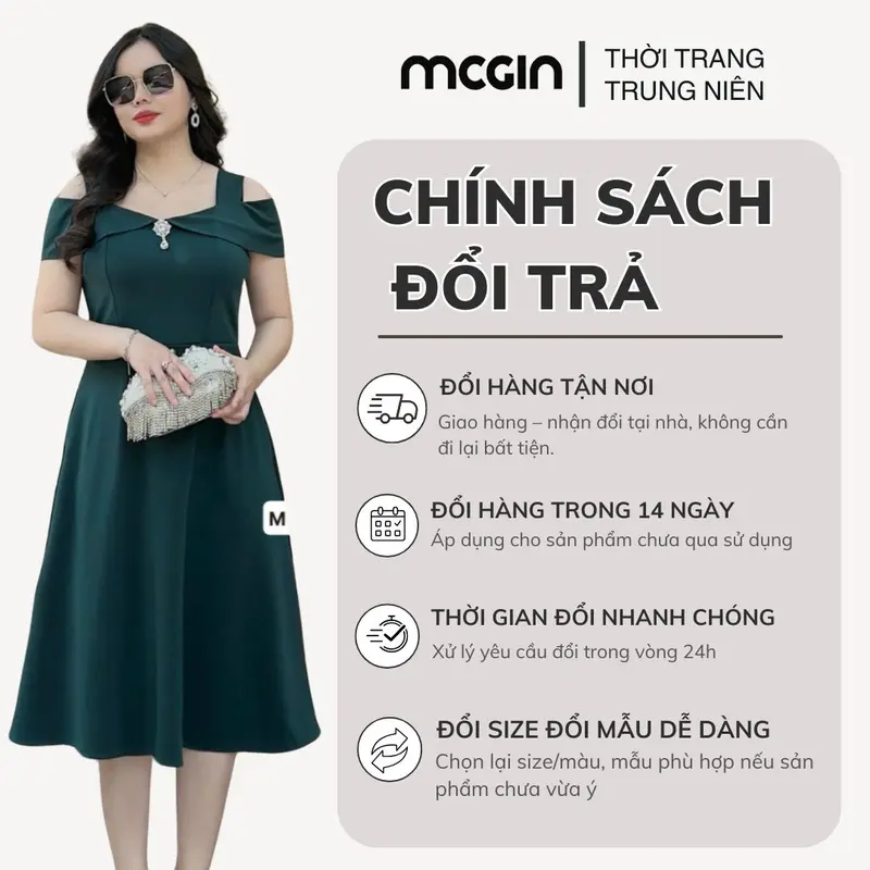 [CG047] Đầm thiết kế đi tiệc cao cấp Ads sang trọng thanh lịch, đầm xòe trễ vai MIA CG047 nhẹ nhàng thích hợp cho đám cưới đi event kiểu dáng basic cổ điển MCGIN Nữ Women Dress Tre Cotton Thun đầm  bigsize dự đầm  đỏ váy  đen 1