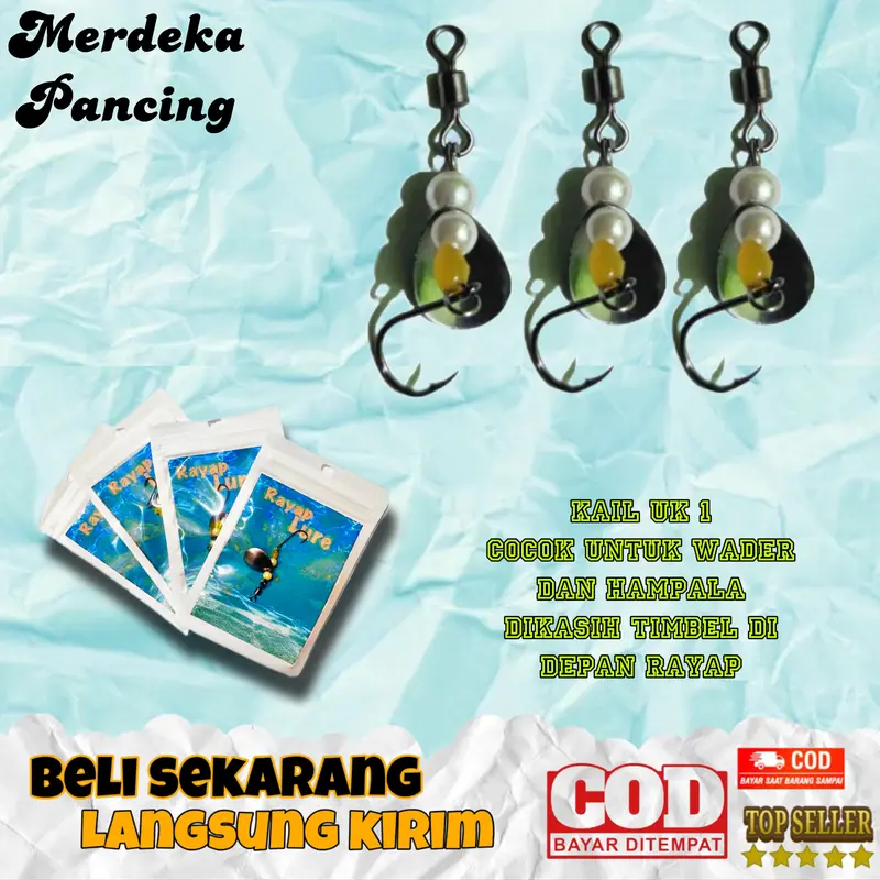 umpan casting lure rayap casting sudah mengunakan swifel untuk wader nila putihan Umpan 4