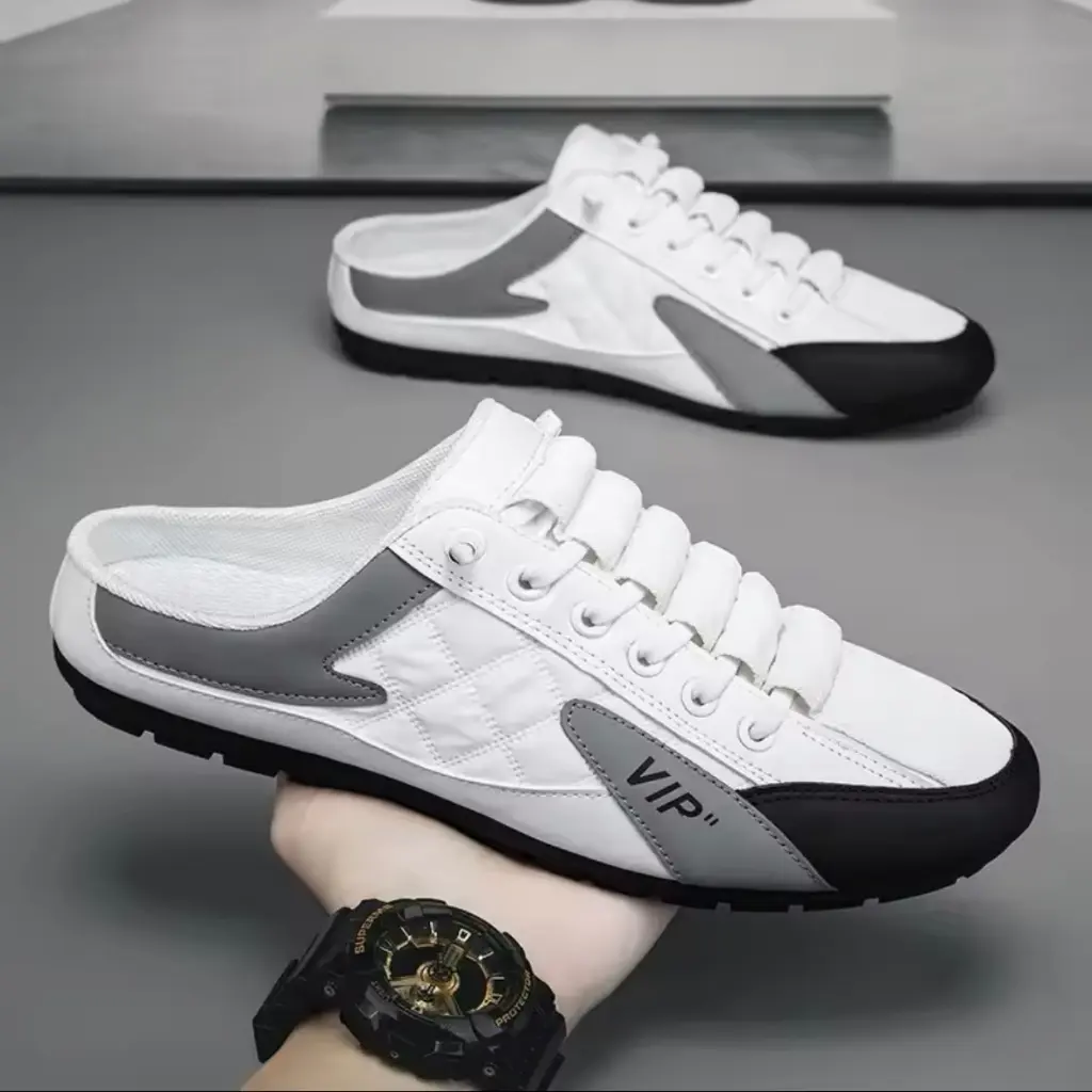 SEPATU SNEAKERS SANDAL SLIP ON PRIA TRENDY CASUAL HOT VIP