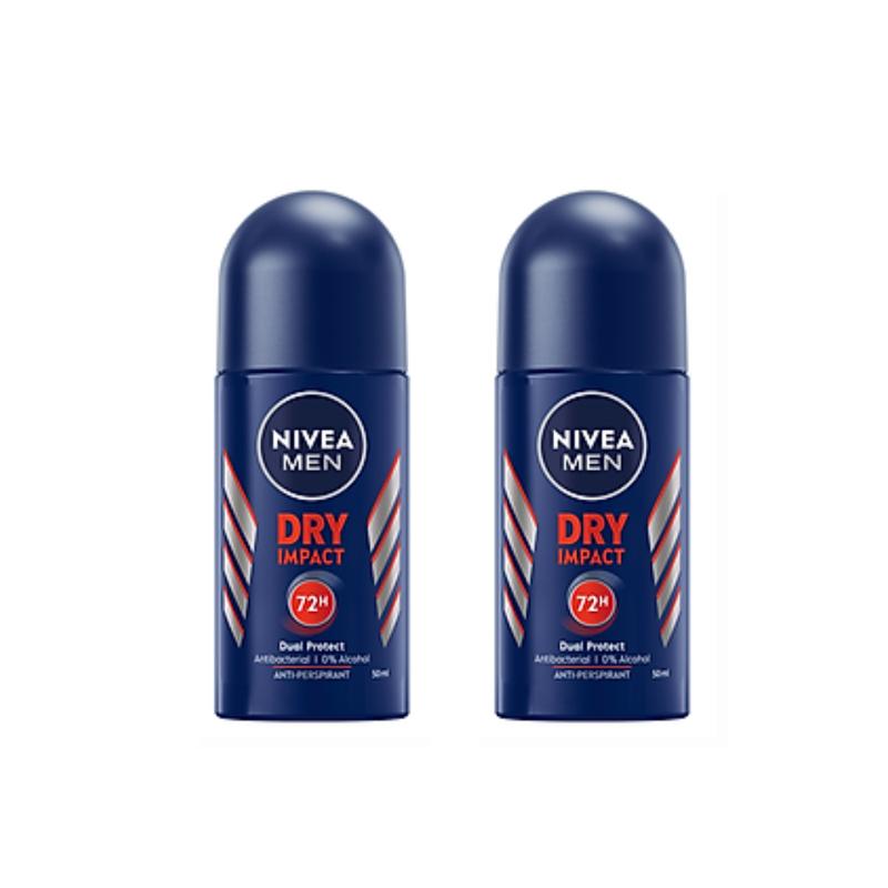 BỘ 2 LĂN NGĂN MÙI NIVEA MEN 50ML X 2 - Dry Impact