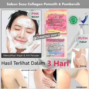 Sabun mencerahkan kulit.Susu Collagen By ayu 100% Original