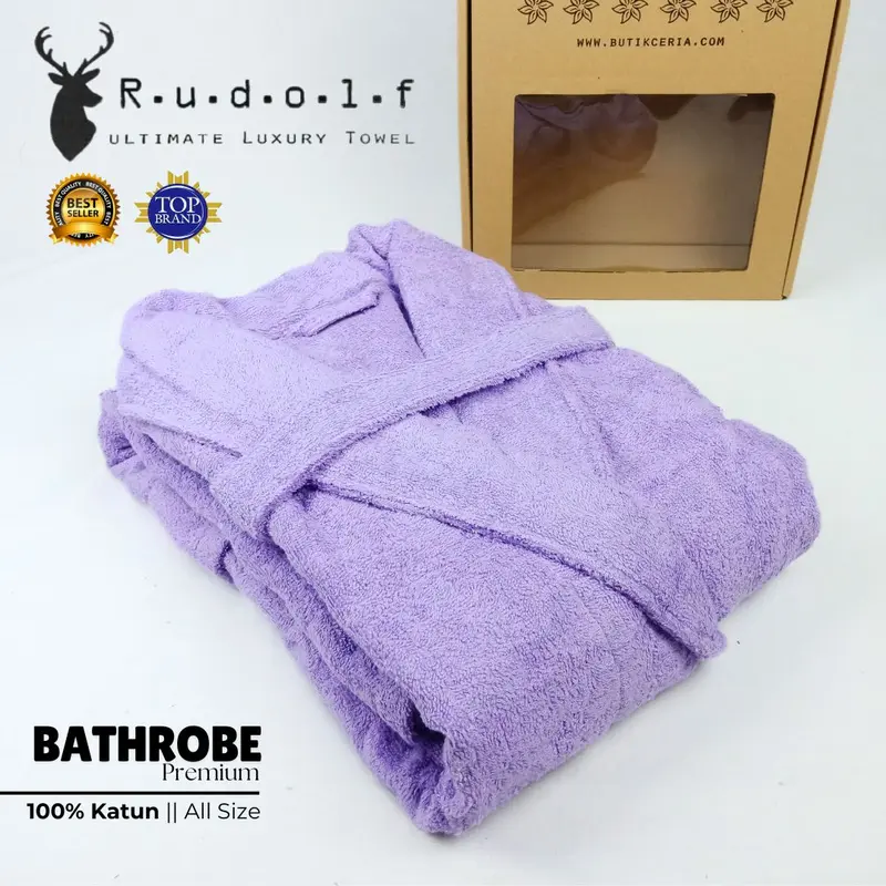 Handuk Kimono Wanita Rudolf Hotel Premium All Size -ABU | VARIAN Dress 4