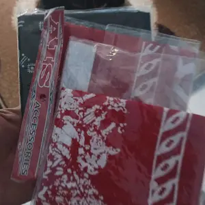 Slayer Scarf Lap Tangan Berkendara Pria Wanita - Merah & Hitam dengan Motif Paisley Khas