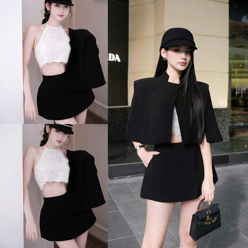  Set 3 chi tiết áo ren cổ yếm kèm cv A S83 shop 1 