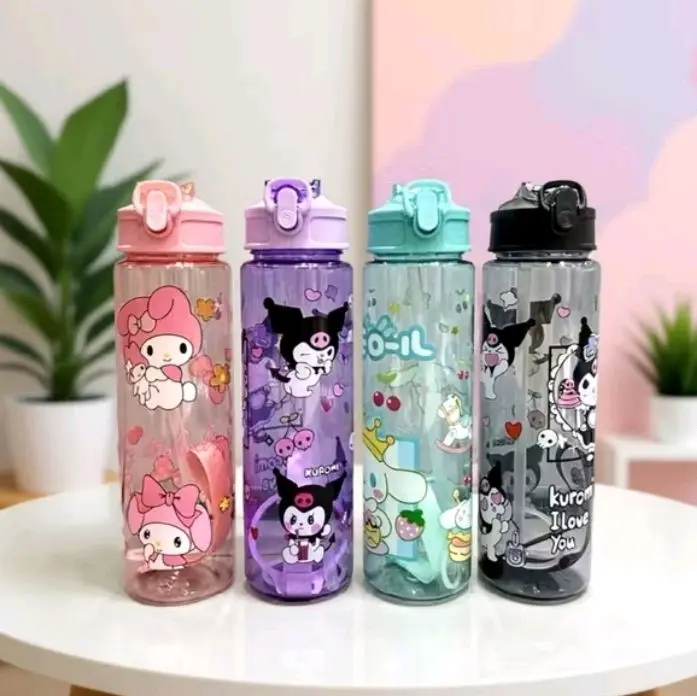 BOTOL MINUM ANAK KARAKTER LUCU 900ML BENING