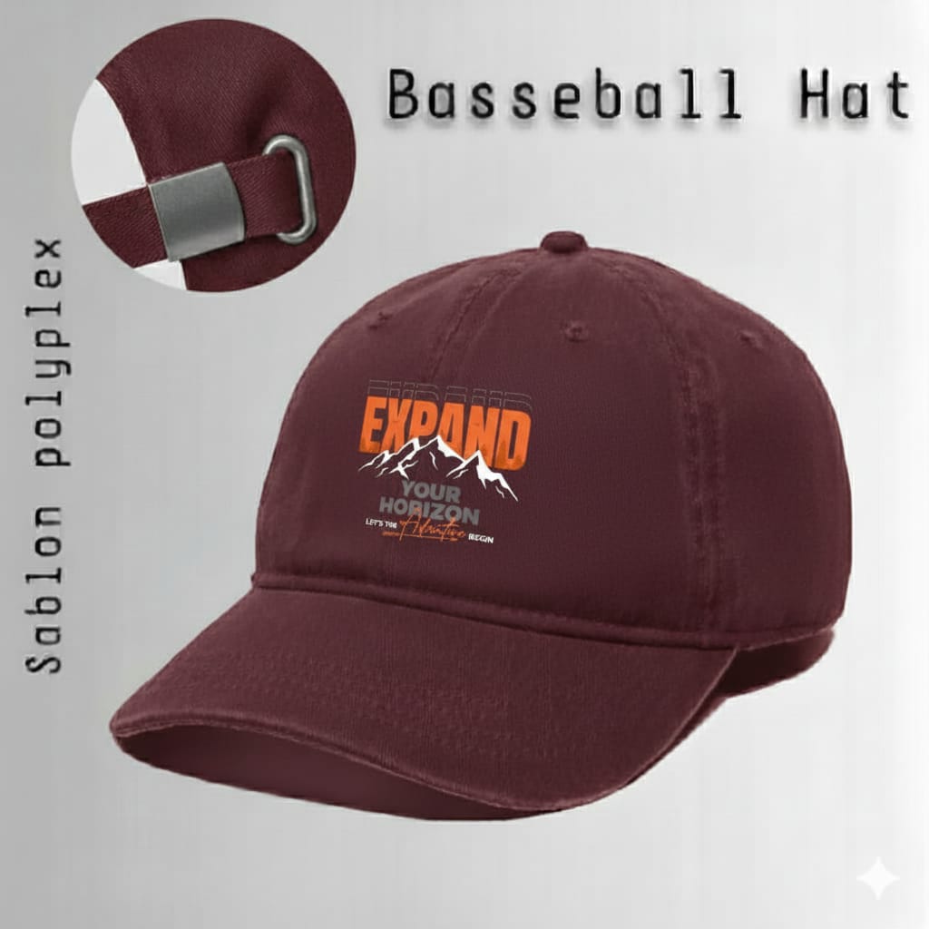 Topi Baseball Pria Distro Adventure Outdoor Model Caps Polo Bahan Raffel Best Seller logo EXPAND