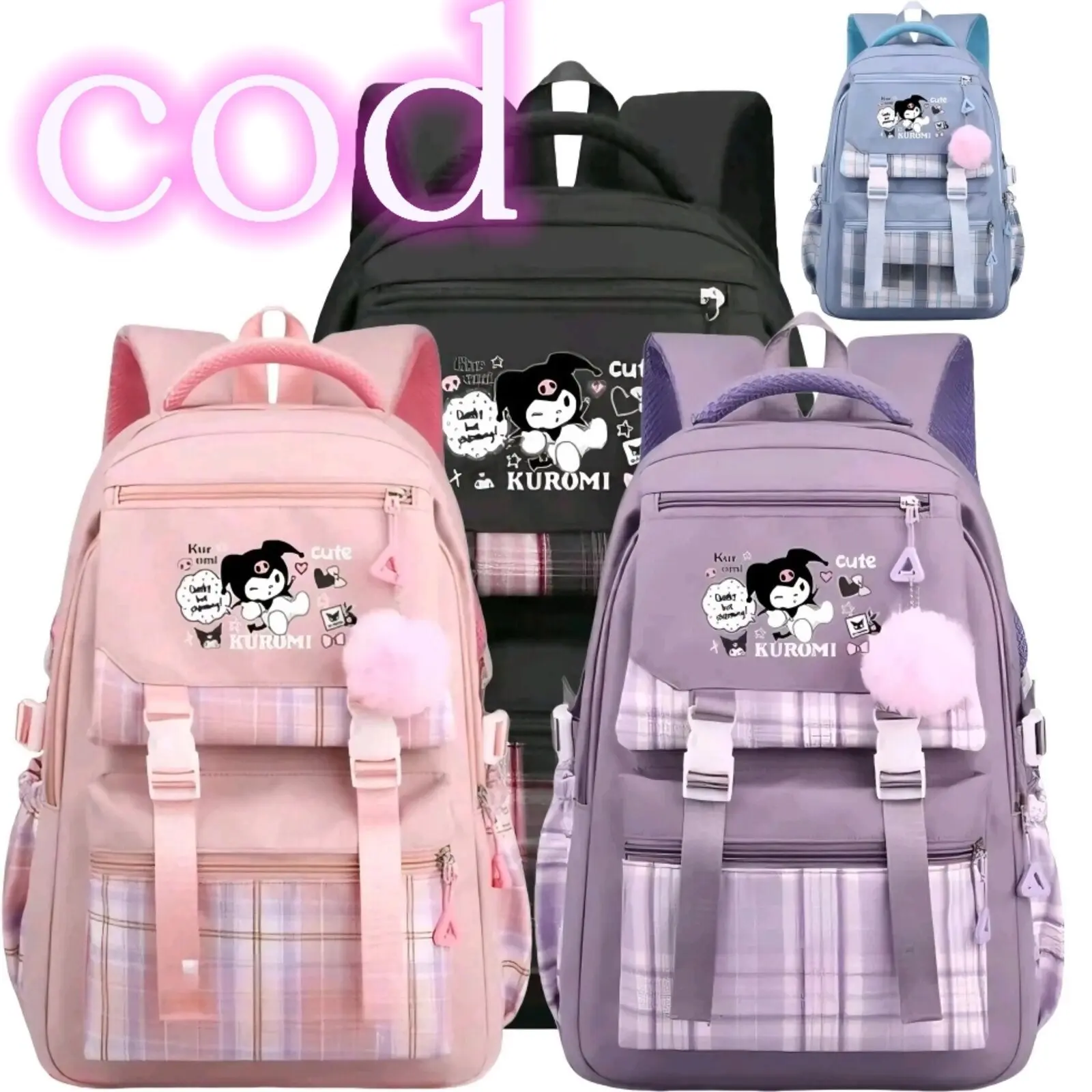 Tas ransel kurumi tas keren break everything anak sekolah smp remaja tas punggung tas gendongan Fashion ringan fashion kedap air tidak ada roda
