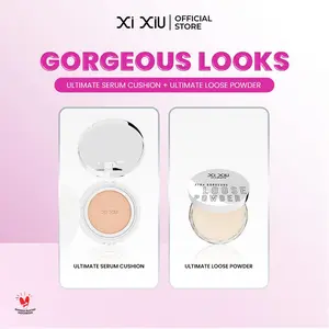 [BUNDLE] [B1G1] Xi XiU ULTIMATE XTRA GORGEOUS Serum Cushion + Loose Powder Free BB| Flawless Natural Skin Finish Medium Coverage Lightweight Ringan Smooth