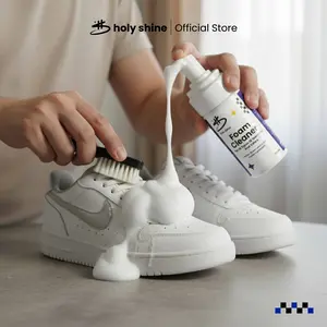 Holy Shine Foam Shoe Cleaner / Pembersih Sepatu/Tas/Topi Tanpa Air 100ml