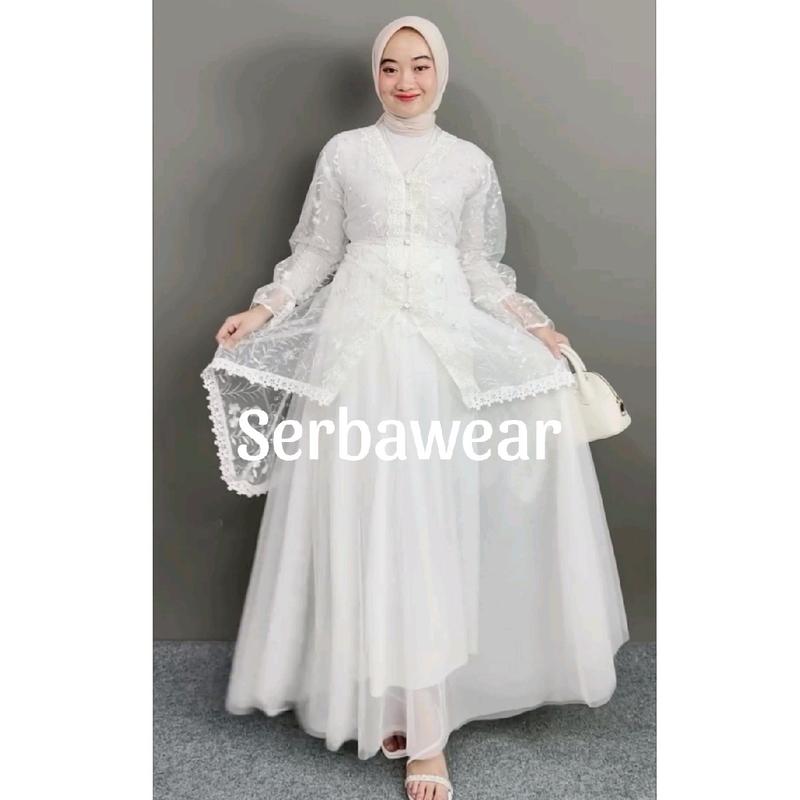 Lexia Outer Tunik  Brocade Lace Outer ADA JUMBO LD 120 - 140cm Atasan Wanita | Outer Kondangan |Outer Renda| Outer Brukat | Outer Tile | Outer Organza | Outer Lebaran Pesta 7