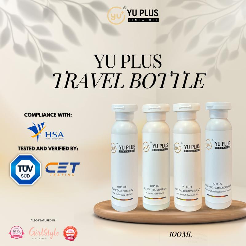 YU PLUS 100ml Travel Shampoo/Conditioner Haircare Comfort Cleanser ...