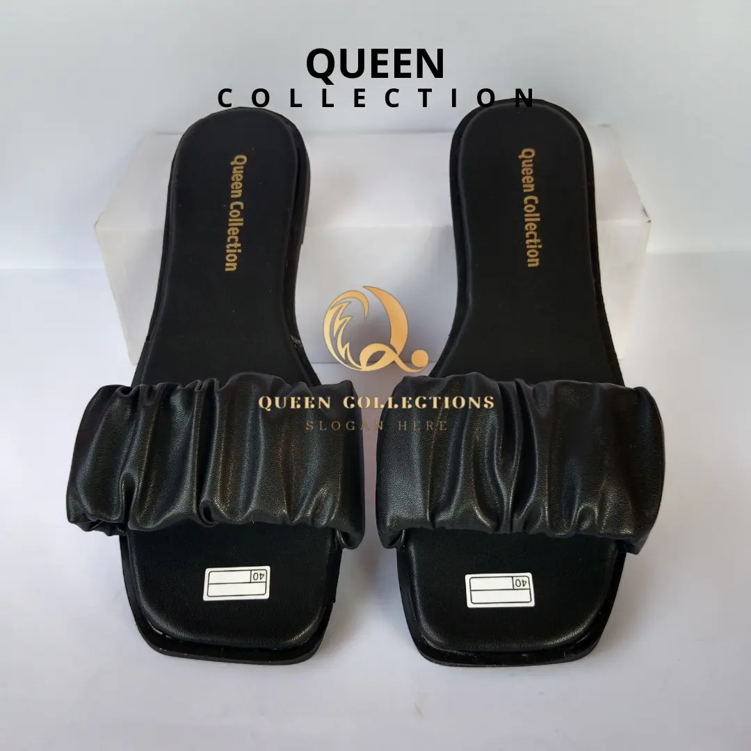 Sendal Wanita QUEEN Kerut Viral - Sandal Wanita Kerut By Queen collection