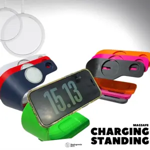 MagSafe Charging Standing Apple 7 Warna Kompatibel dengan Perangkat Apple Pengisian Daya Aman dan Efisien
