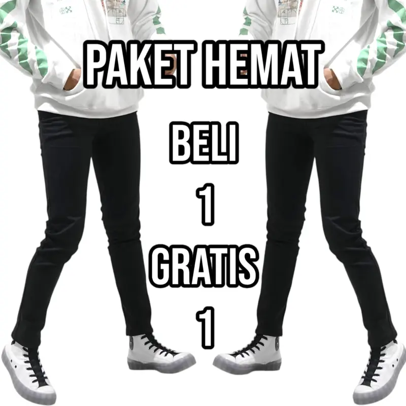 [BELI 1 GRATIS 1] Celana Jeans Pensil Slimfit Pria Panjang Stretch Skinny Termurah 2025 - Rasendrya.id reguler 0