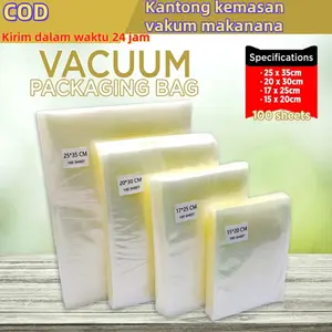 COD Kantong Vakum/Kantong Penyegel Kesegaran Makanan Vakum Kantong Penyegel Makanan, Penyimpanan Makanan Kelas Komersial COD Kantong Vakum/Kantong Penyegel Kesegaran Makanan Vakum Kantong Penyegel Makanan, Penyimpanan Makanan Kelas Komersial