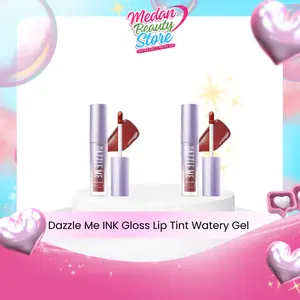 Dazzle Me INK Gloss Lip Tint Watery Gel | Hydrating Glossy Finish | Long Lasting 12 Jam