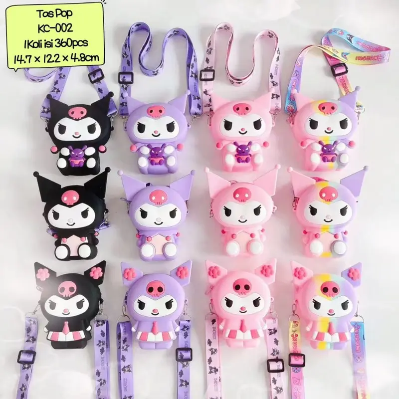 Tas Selempang Boneka Labubu The Monster Bag Pop It Labubu Viral 8