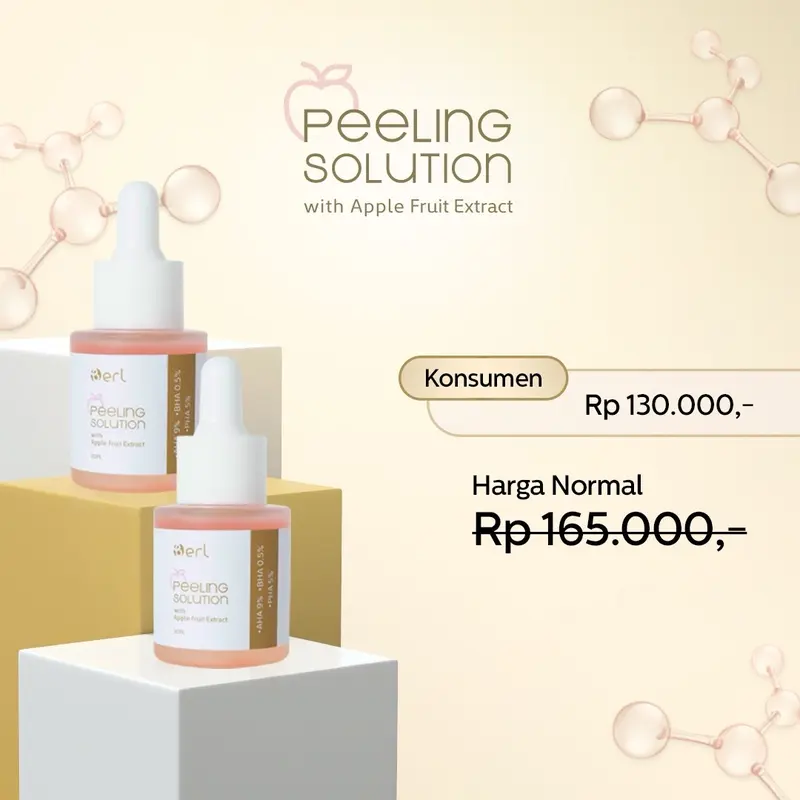 B Erl Peeling Solution with Apple Fruit Extract Exfoliasi Kusam Exfoliating Wajah Mencerahkan Kotoran Komedo 2