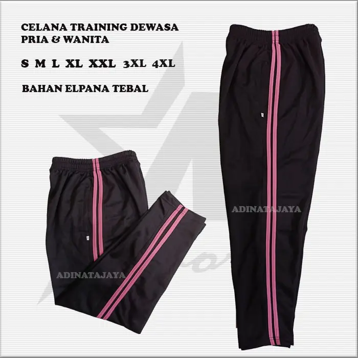 Celana Training Olahraga Dewasa Pria Wanita Sport Lari Joging Gym Senam Outdoor 7
