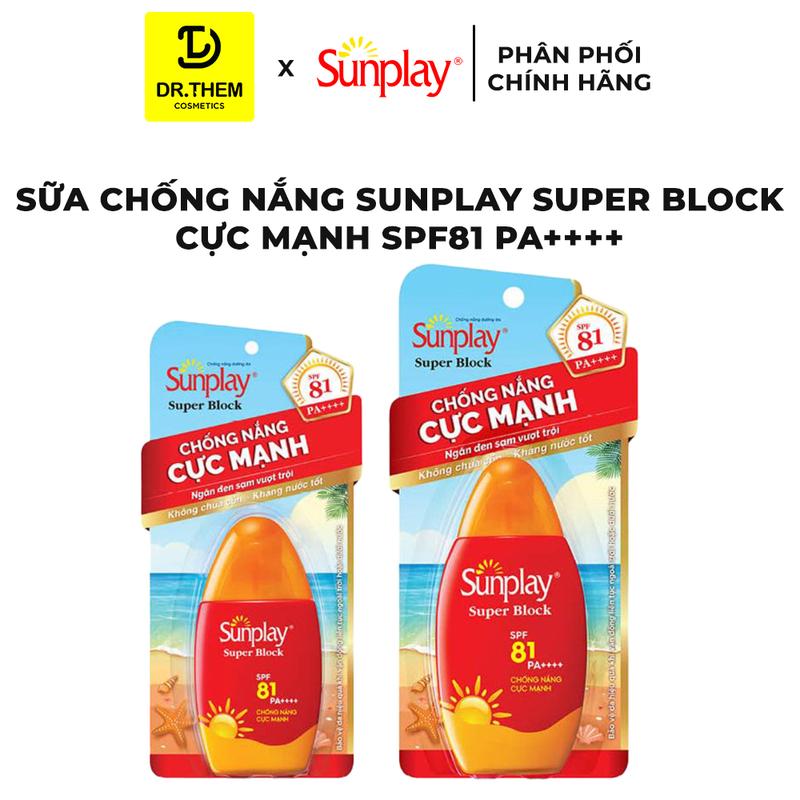 Kem Chống Nắng Cực Mạnh Sunplay Super Block SPF 81, PA++++ 30g / 70g - Dạng Sữa