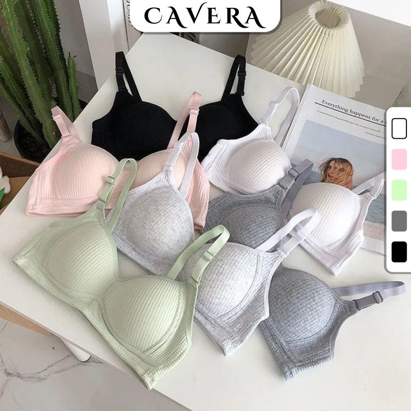 Áo ngực mút mỏng - Áo lót nữ không gọng cotton mát mẻ thoải mái CAVERA A414 Women