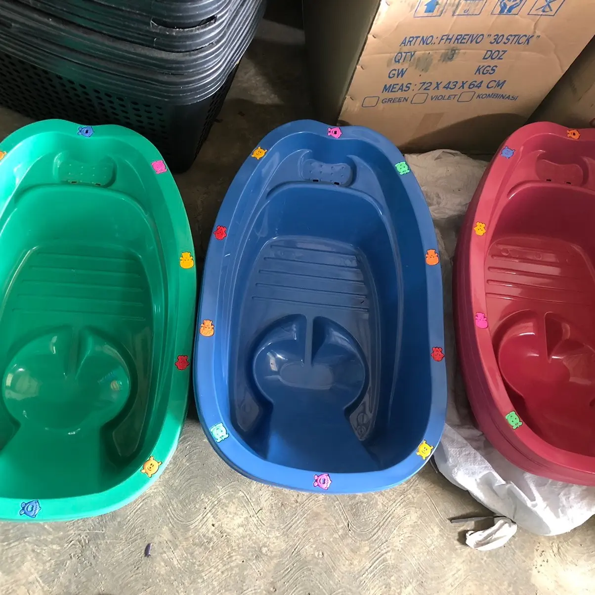 Bak bayi bermotif panda / tempat mandi balita bermotif